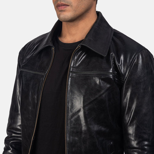Mystical Black Men's Leather Jacket - Vox Leather