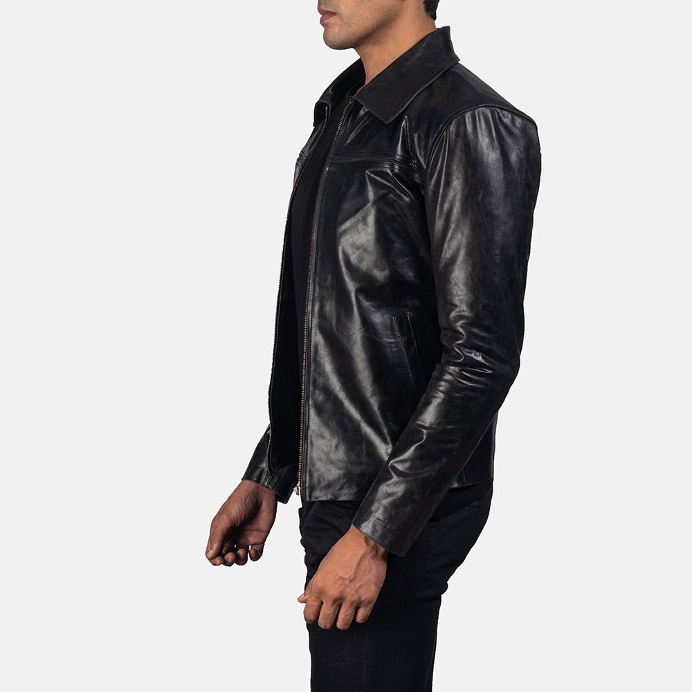 Mystical Black Men's Leather Jacket - Vox Leather