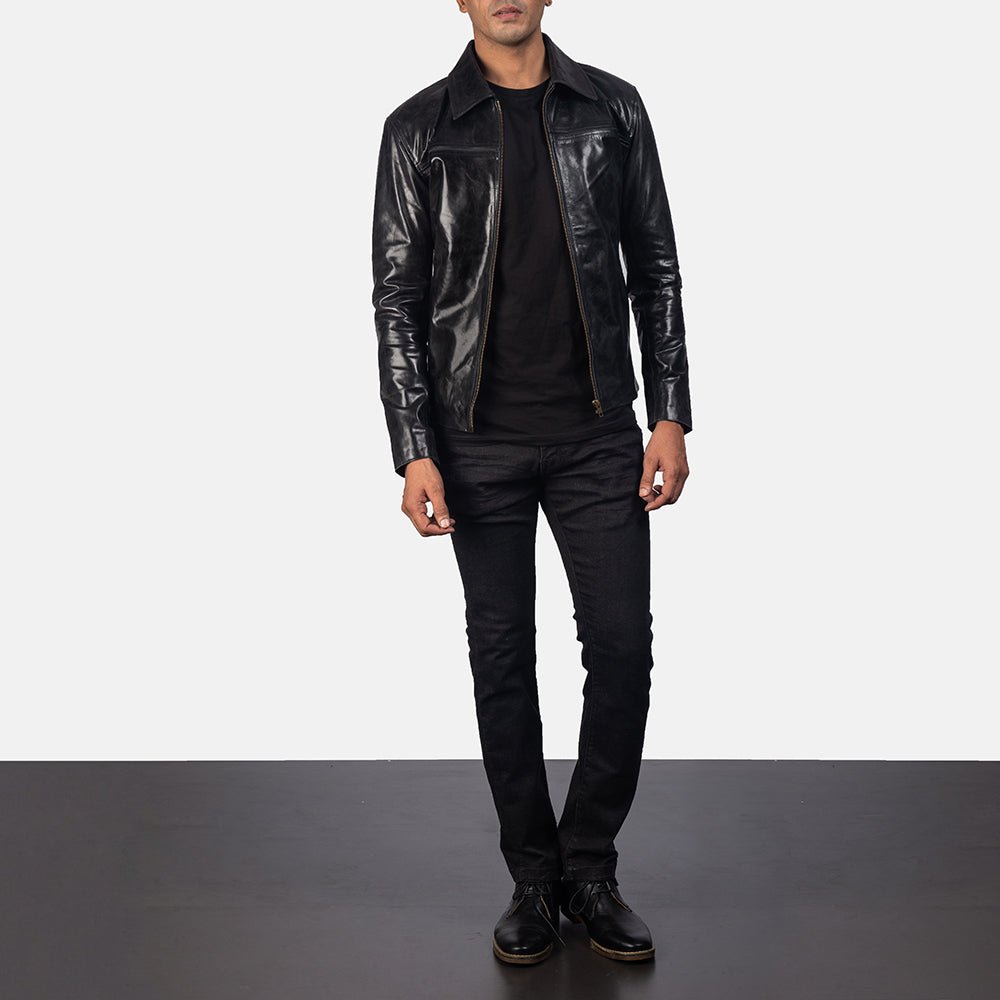 Mystical Black Men's Leather Jacket - Vox Leather
