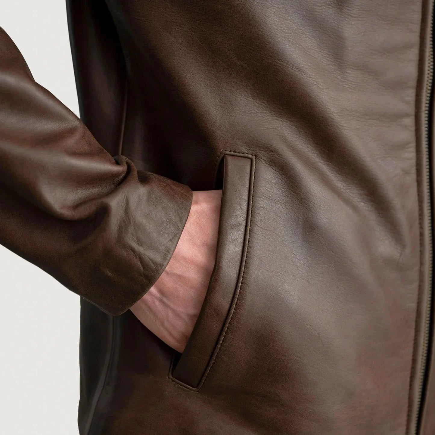 Mystical Pullup Brown Leather Jacket - Rare Leather