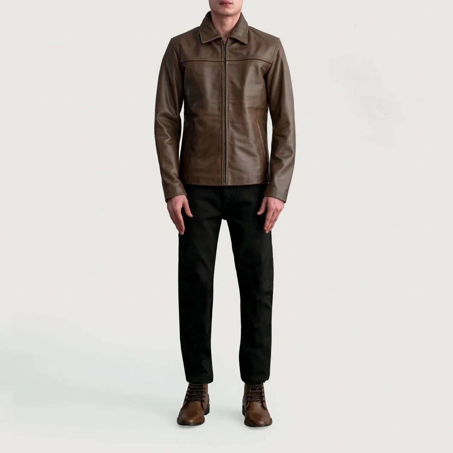 Mystical Pullup Brown Leather Jacket - Rare Leather