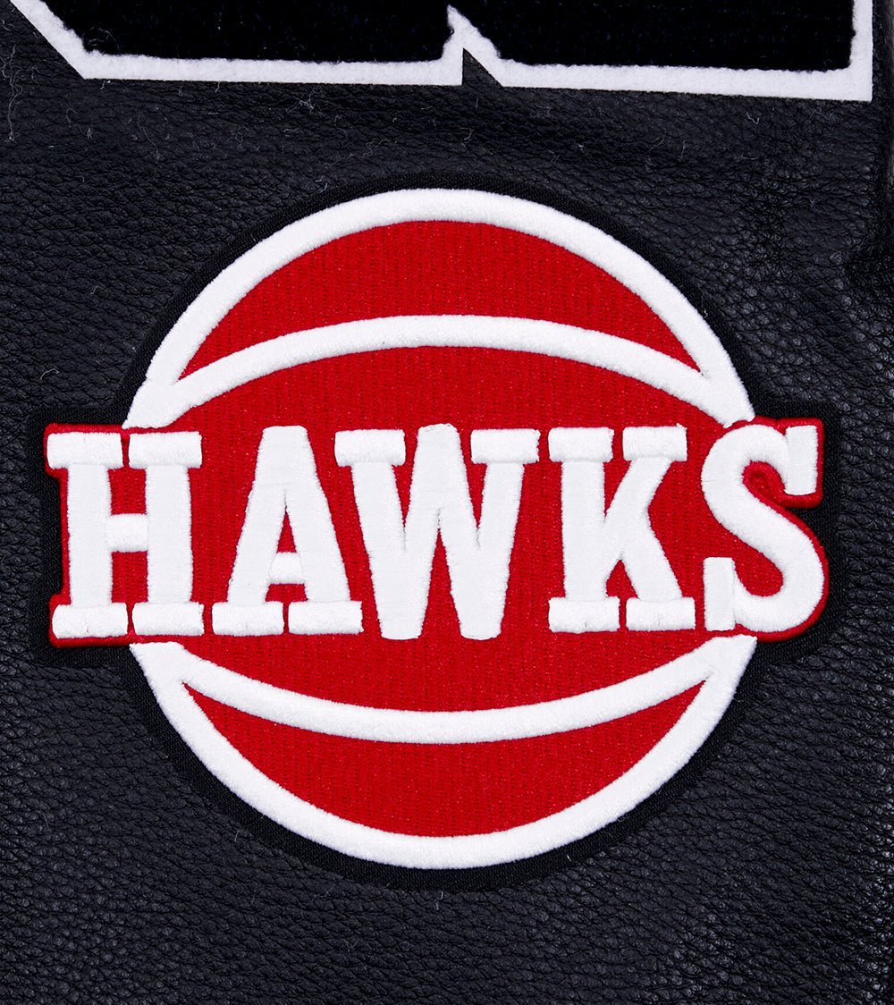 NBA ATLANTA HAWKS MASHUP RIB WOOL VARSITY JACKET - Vox Leather