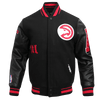 NBA ATLANTA HAWKS OLD ENGLISH WOOL VARSITY JACKET - Rare Leather