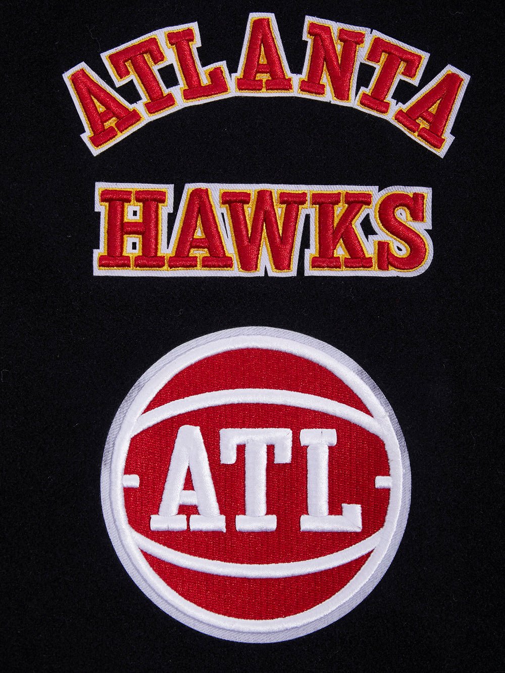 NBA ATLANTA HAWKS RETRO CLASSIC RIB WOOL VARSITY JACKET - Rare Leather