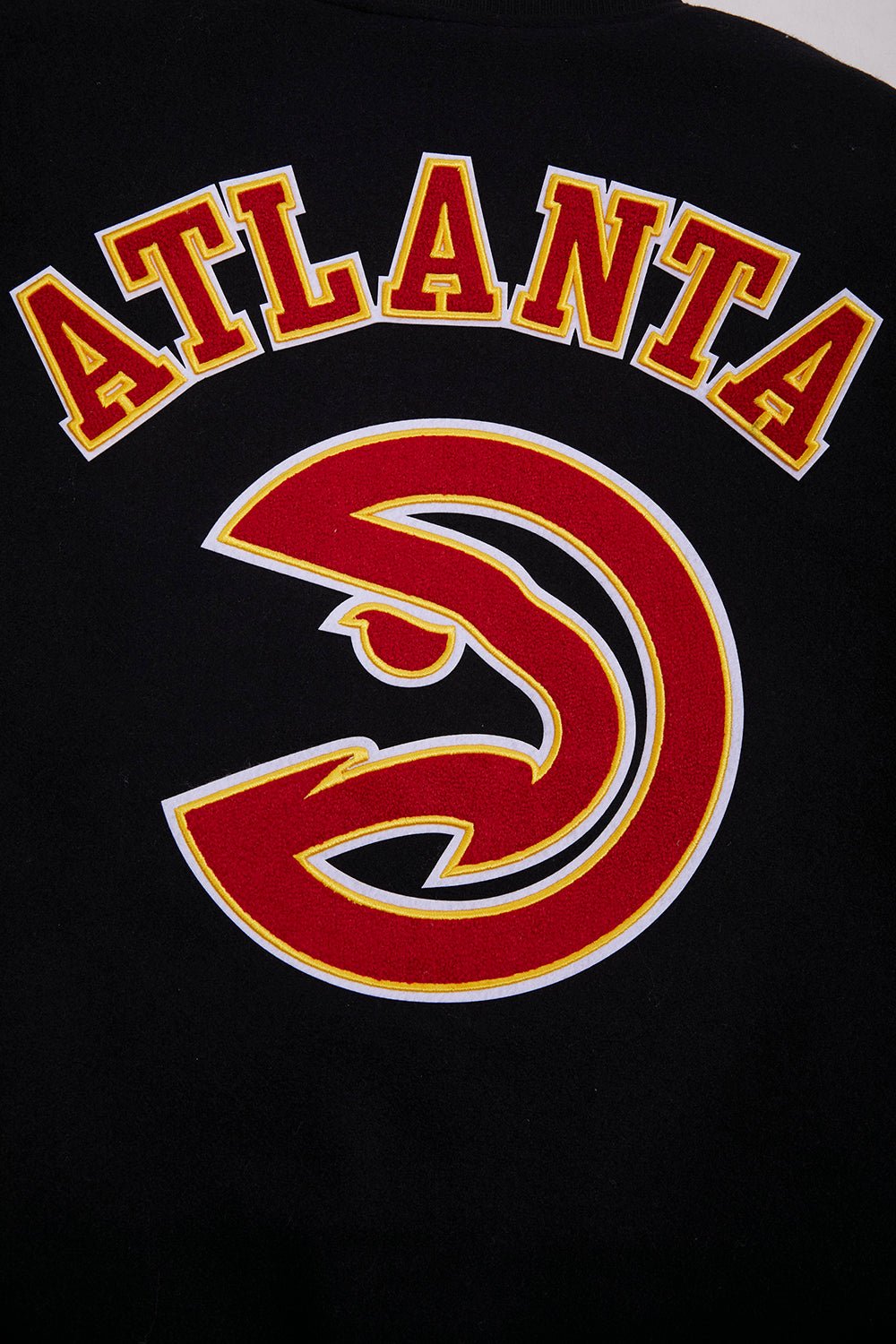 NBA ATLANTA HAWKS RETRO CLASSIC RIB WOOL VARSITY JACKET - Rare Leather