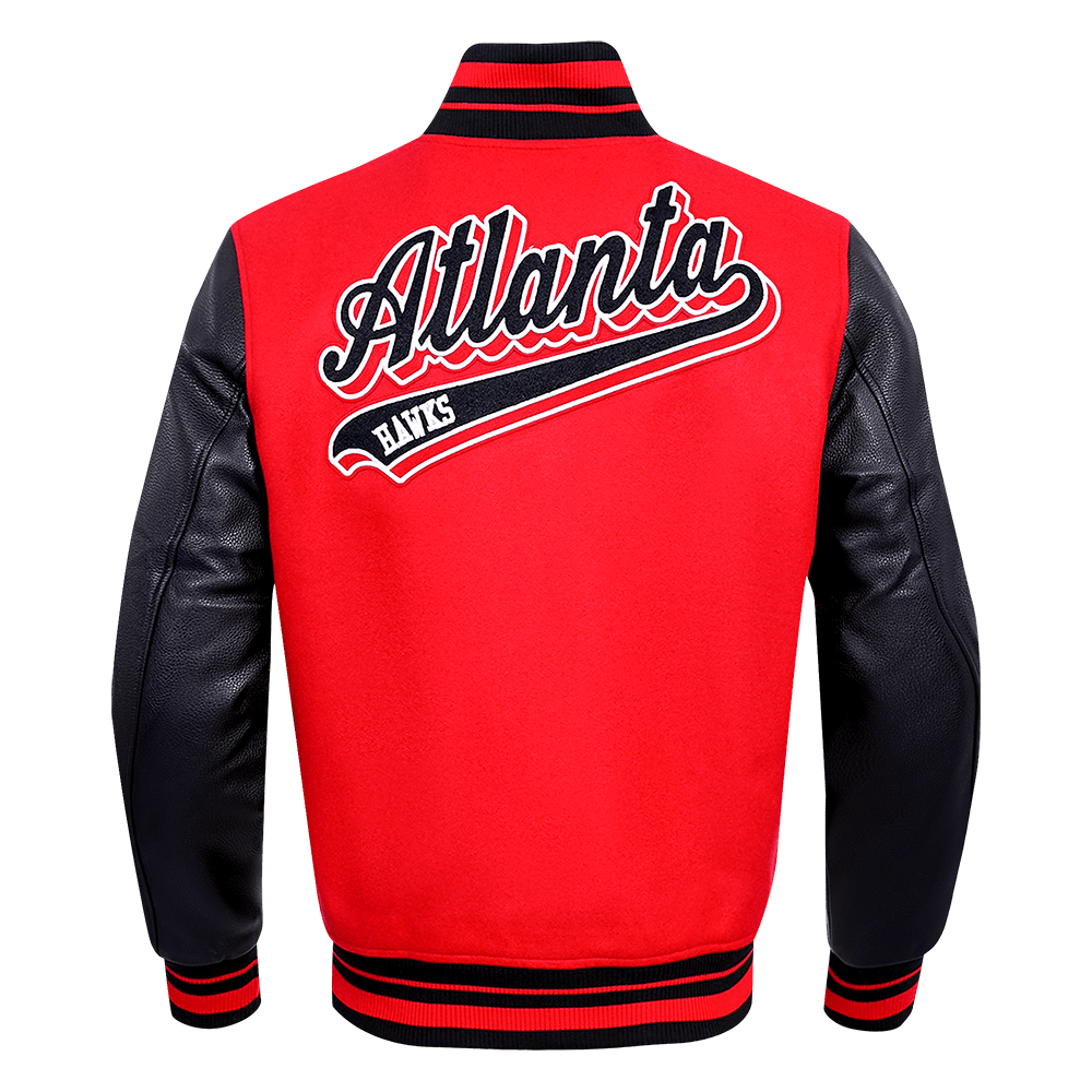 NBA ATLANTA HAWKS SCRIPT TAIL WOOL VARSITY - Rare Leather