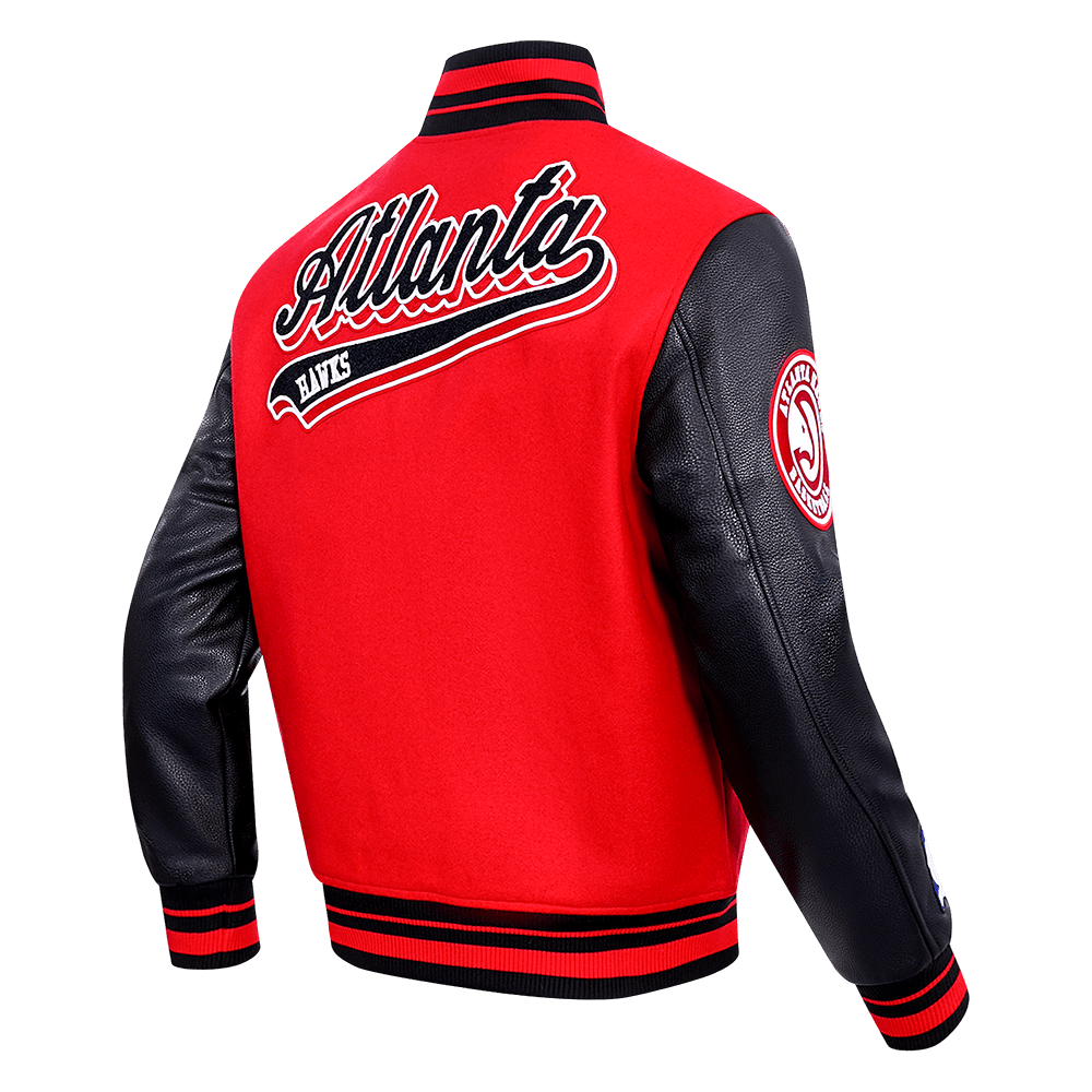NBA ATLANTA HAWKS SCRIPT TAIL WOOL VARSITY - Rare Leather