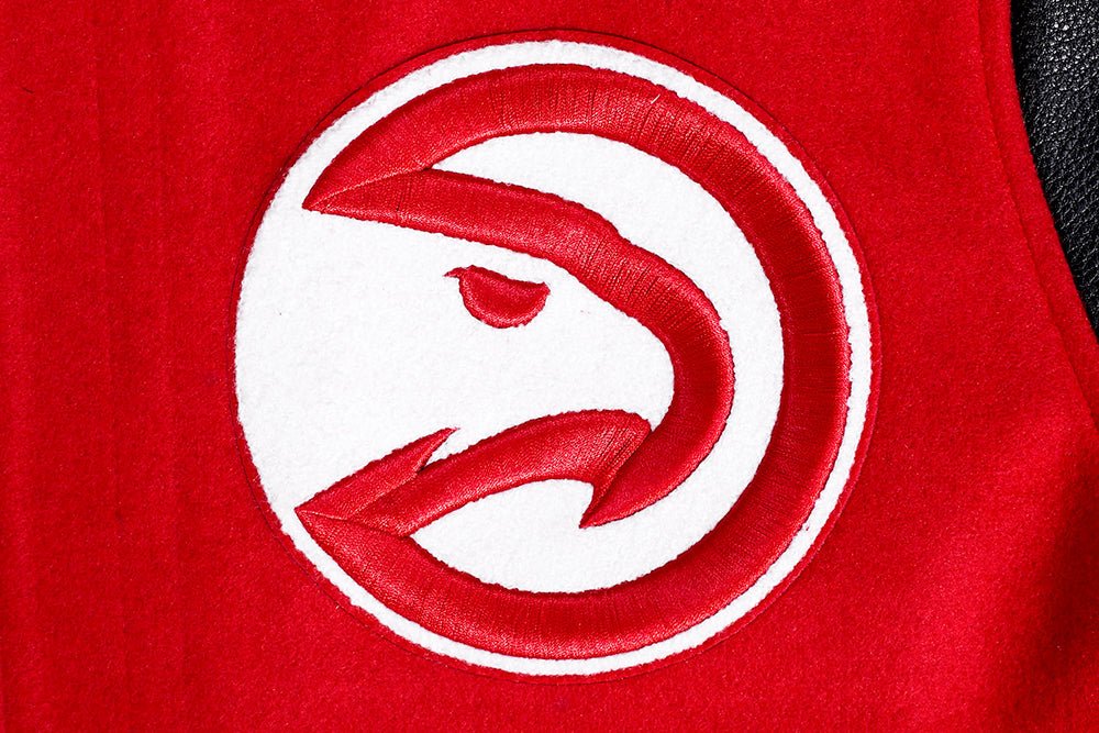 NBA ATLANTA HAWKS SCRIPT TAIL WOOL VARSITY - Rare Leather