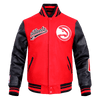NBA ATLANTA HAWKS SCRIPT TAIL WOOL VARSITY - Rare Leather