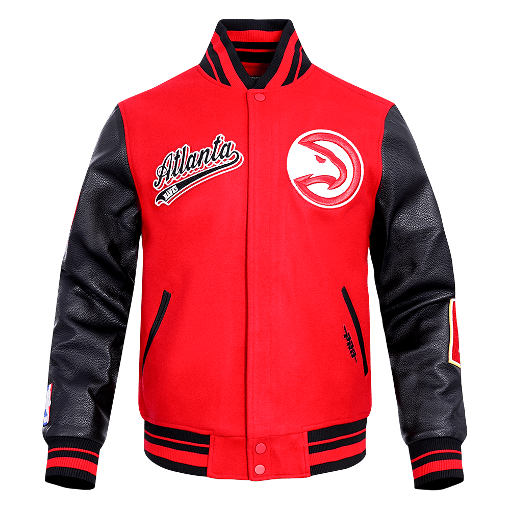 NBA ATLANTA HAWKS SCRIPT TAIL WOOL VARSITY - Rare Leather