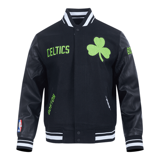 NBA BOSTON CELTICS CITY WOOL VARSITY JACKET - Vox Leather