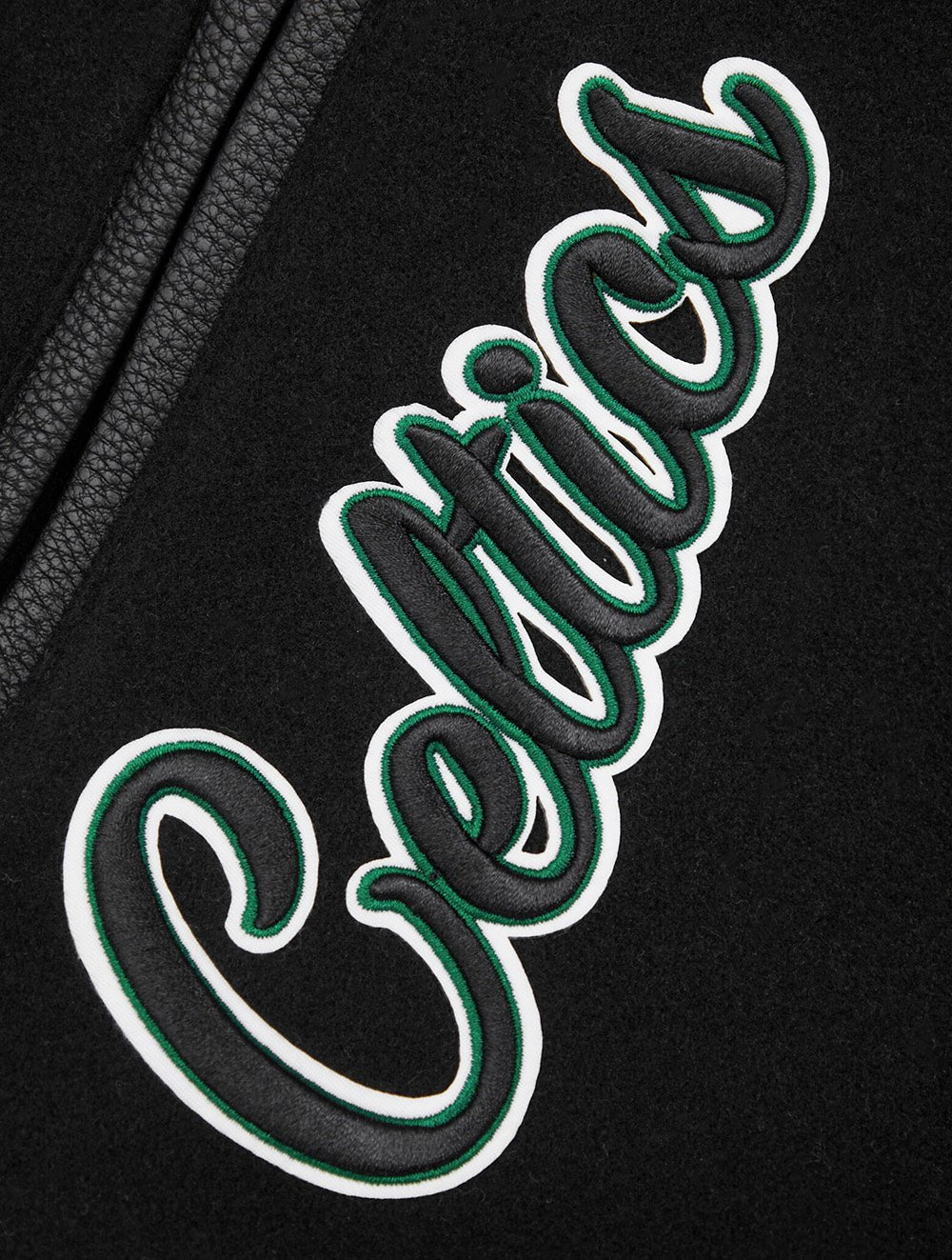NBA BOSTON CELTICS MASHUP RIB WOOL VARSITY JACKET - Rare Leather