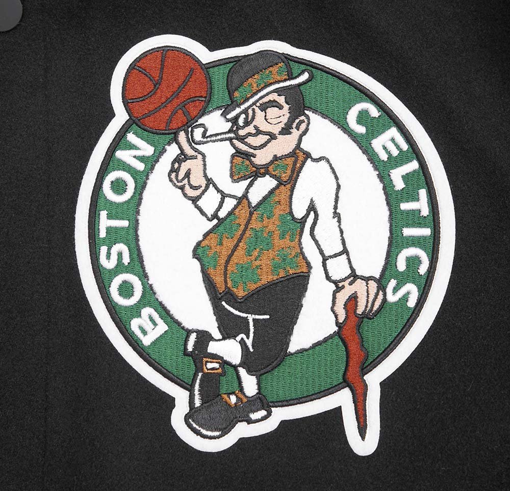 NBA BOSTON CELTICS MASHUP RIB WOOL VARSITY JACKET - Vox Leather