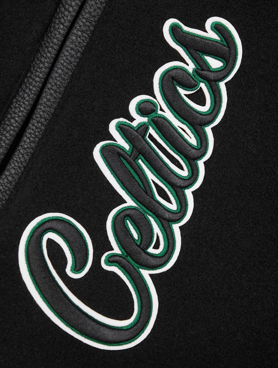 NBA BOSTON CELTICS MASHUP RIB WOOL VARSITY JACKET - Vox Leather