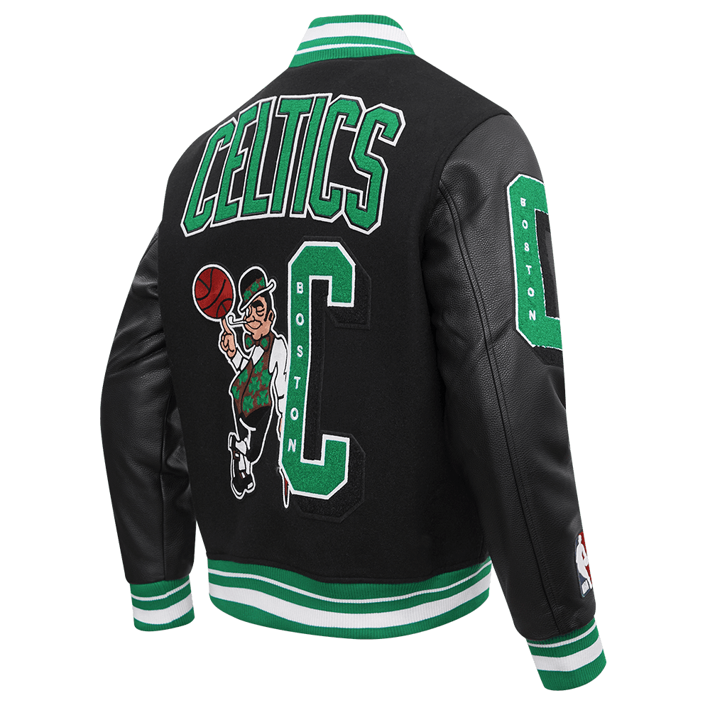 NBA BOSTON CELTICS MASHUP RIB WOOL VARSITY JACKET - Vox Leather