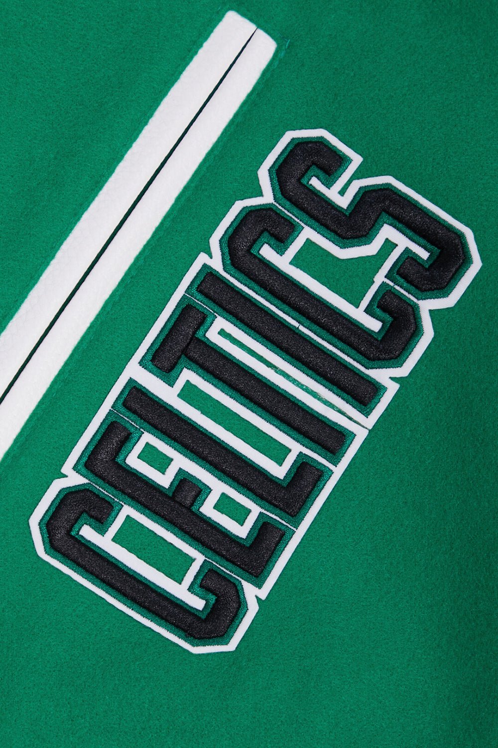 NBA BOSTON CELTICS RETRO CLASSIC RIB WOOL VARSITY JACKET - Rare Leather