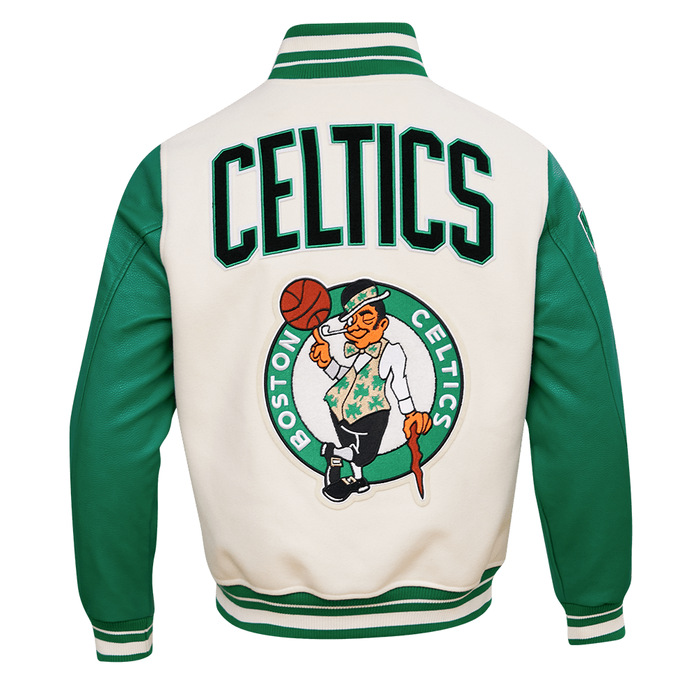 NBA BOSTON CELTICS RETRO CLASSIC WOOL VARSITY JACKET - Rare Leather
