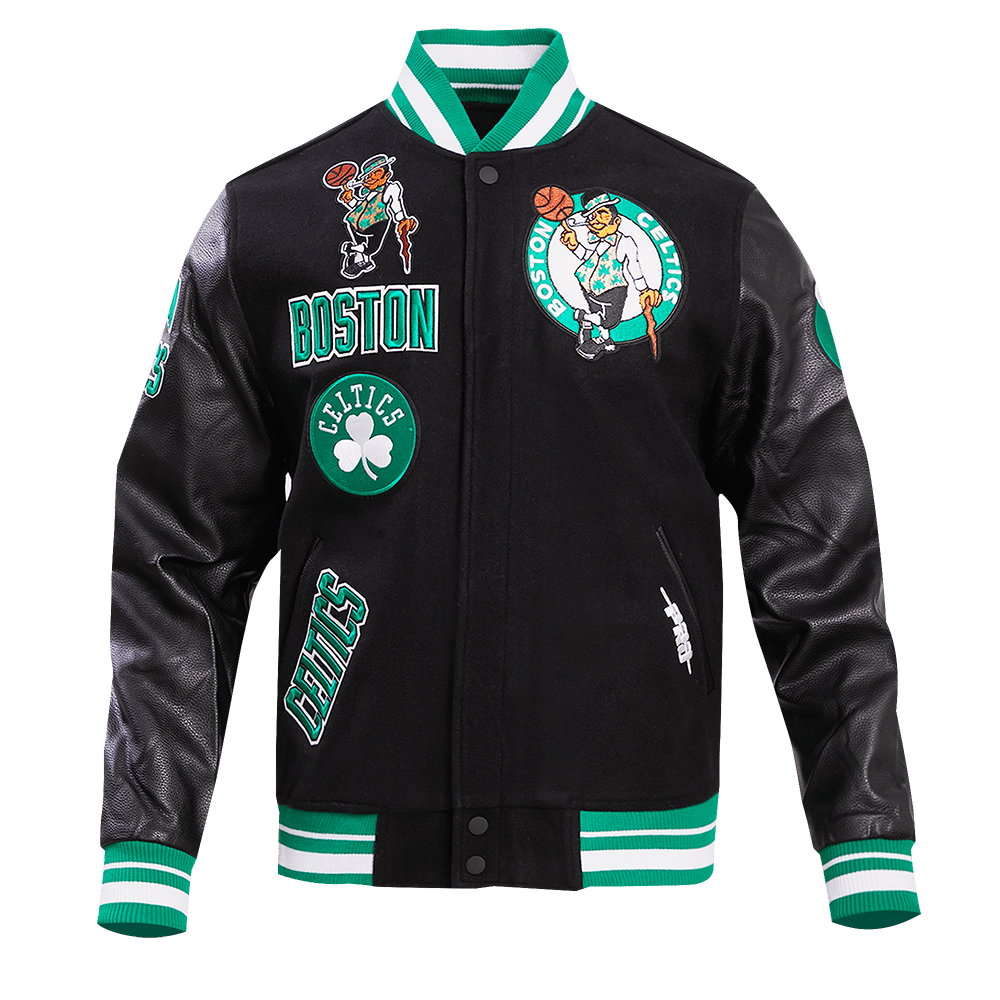 NBA BOSTON CELTICS RETRO CLASSIC WOOL VARSITY JACKET - Rare Leather