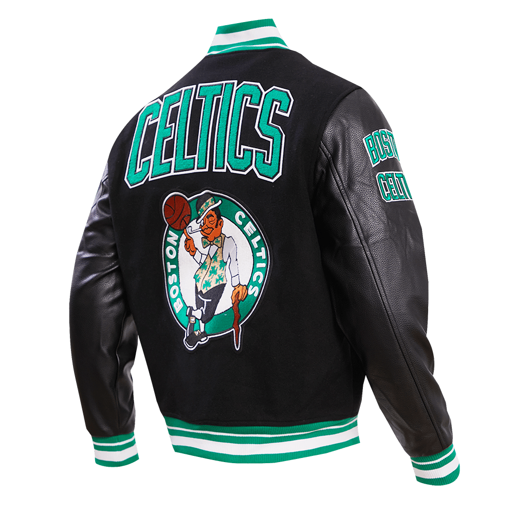 NBA BOSTON CELTICS RETRO CLASSIC WOOL VARSITY JACKET - Rare Leather