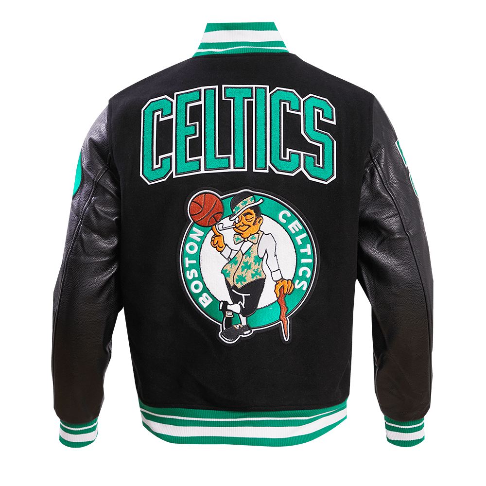 NBA BOSTON CELTICS RETRO CLASSIC WOOL VARSITY JACKET - Rare Leather