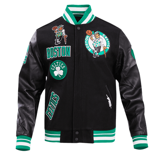 NBA BOSTON CELTICS RETRO CLASSIC WOOL VARSITY JACKET - Vox Leather