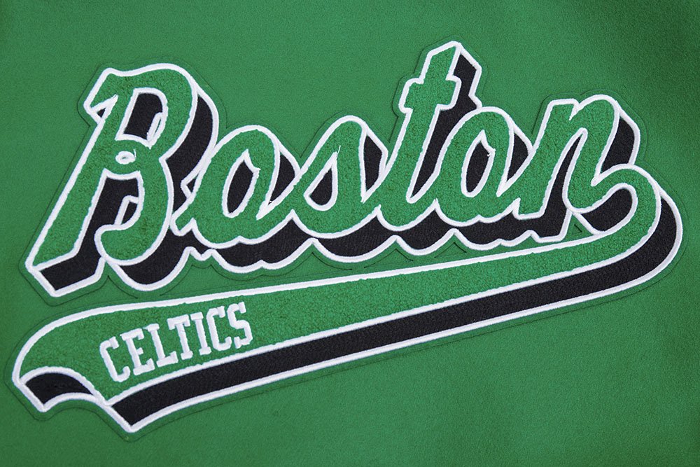 NBA BOSTON CELTICS SCRIPT TAIL WOOL VARSITY - Rare Leather