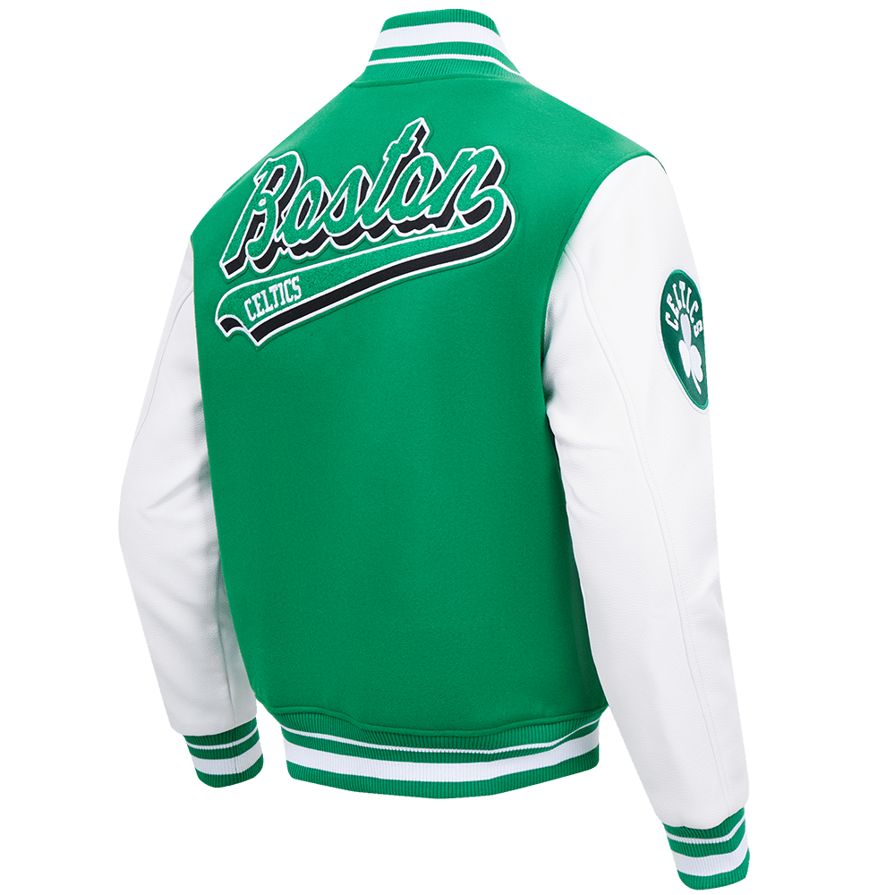 NBA BOSTON CELTICS SCRIPT TAIL WOOL VARSITY - Rare Leather