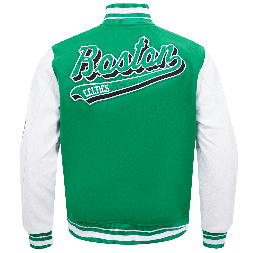 NBA BOSTON CELTICS SCRIPT TAIL WOOL VARSITY - Rare Leather