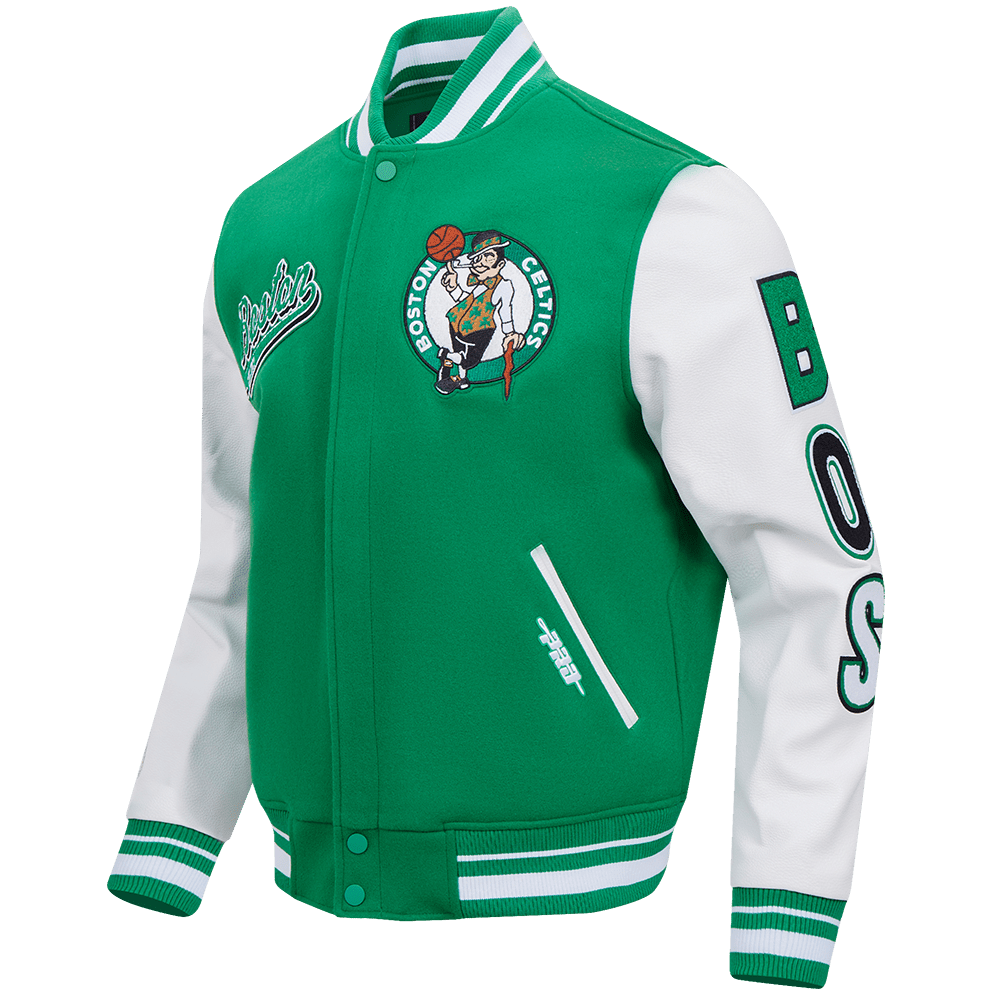 NBA BOSTON CELTICS SCRIPT TAIL WOOL VARSITY - Rare Leather