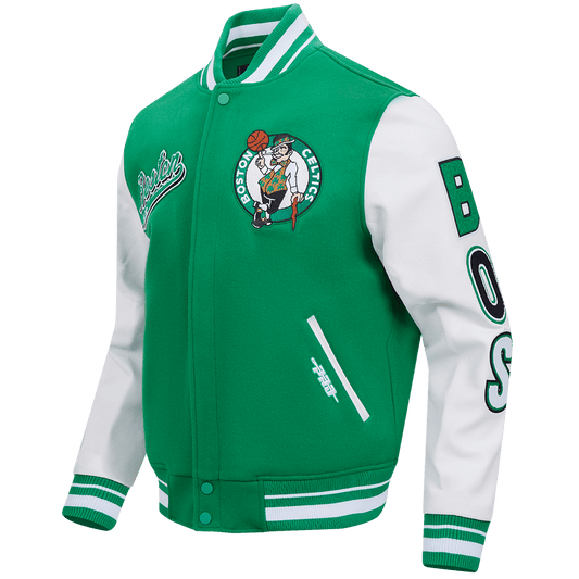 NBA BOSTON CELTICS SCRIPT TAIL WOOL VARSITY - Rare Leather