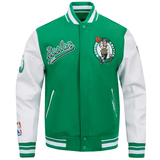 NBA BOSTON CELTICS SCRIPT TAIL WOOL VARSITY - Vox Leather