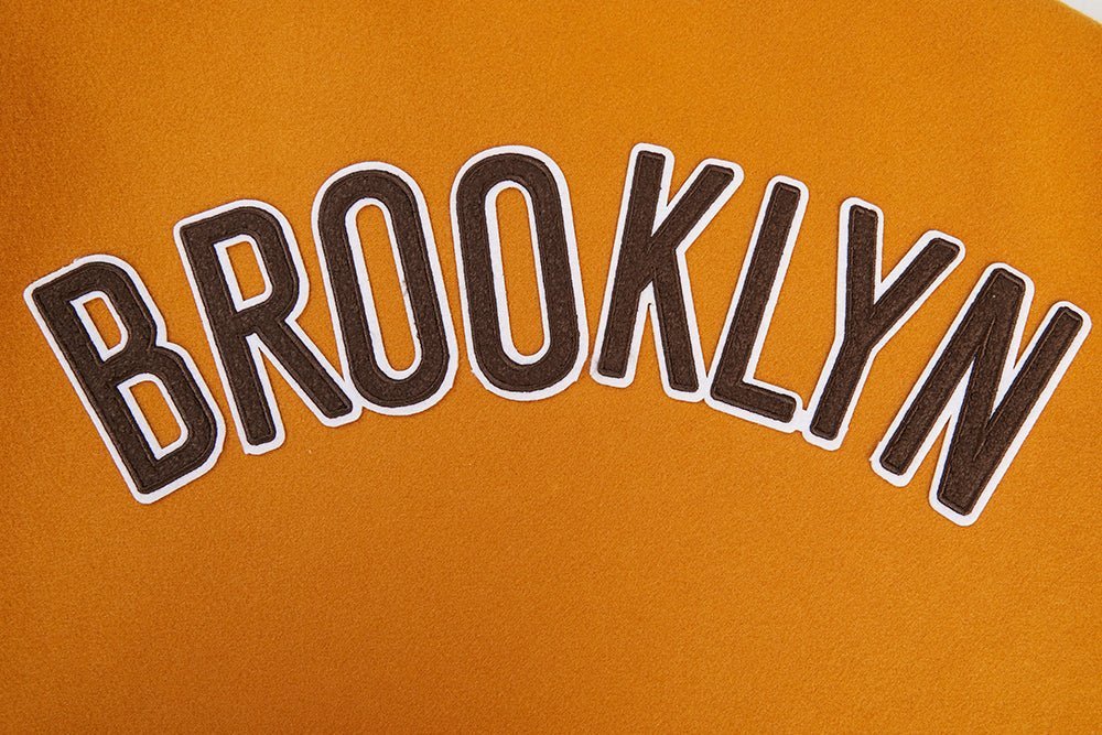 NBA BROOKLYN NETS CLASSIC WOOL VARSITY JACKET - Vox Leather