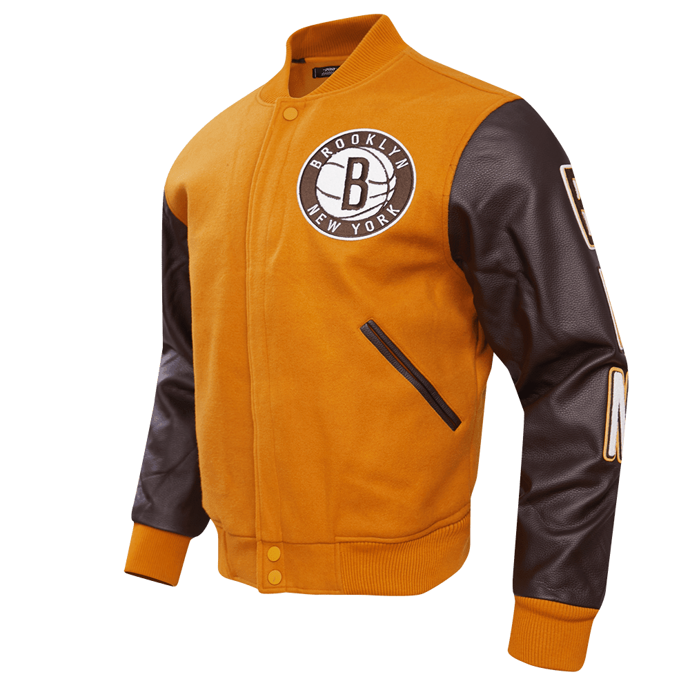 NBA BROOKLYN NETS CLASSIC WOOL VARSITY JACKET - Vox Leather