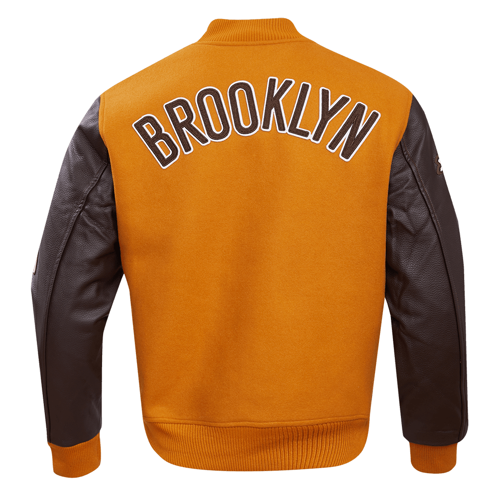 NBA BROOKLYN NETS CLASSIC WOOL VARSITY JACKET - Vox Leather