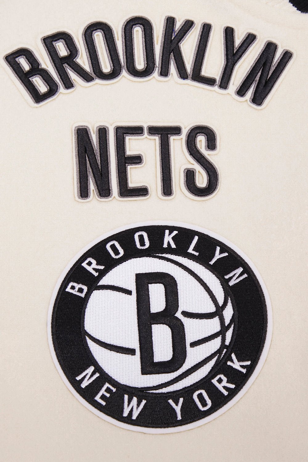 NBA BROOKLYN NETS RETRO CLASSIC RIB WOOL VARSITY JACKET - Rare Leather