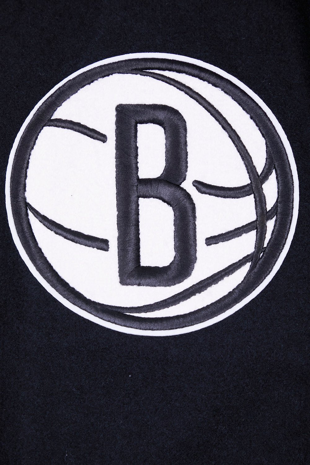 NBA BROOKLYN NETS RETRO CLASSIC RIB WOOL VARSITY JACKET - Rare Leather