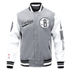 NBA BROOKLYN NETS SCRIPT TAIL WOOL VARSITY JACKET - Rare Leather