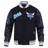 NBA CHARLOTTE HORNETS SCRIPT TAIL RIB WOOL VARSITY - Rare Leather