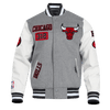 NBA CHICAGO BULLS AREA CODE WOOL VARSITY JACKET - Rare Leather