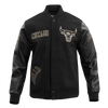 NBA CHICAGO BULLS BLACK & GOLD WOOL VARSITY JACKET - Rare Leather