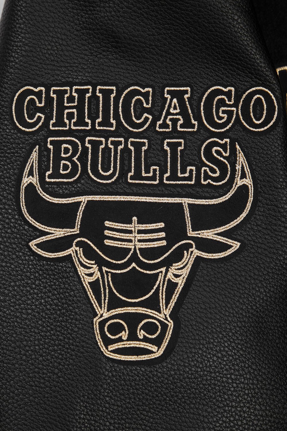 NBA CHICAGO BULLS BLACK & GOLD WOOL VARSITY JACKET - Rare Leather