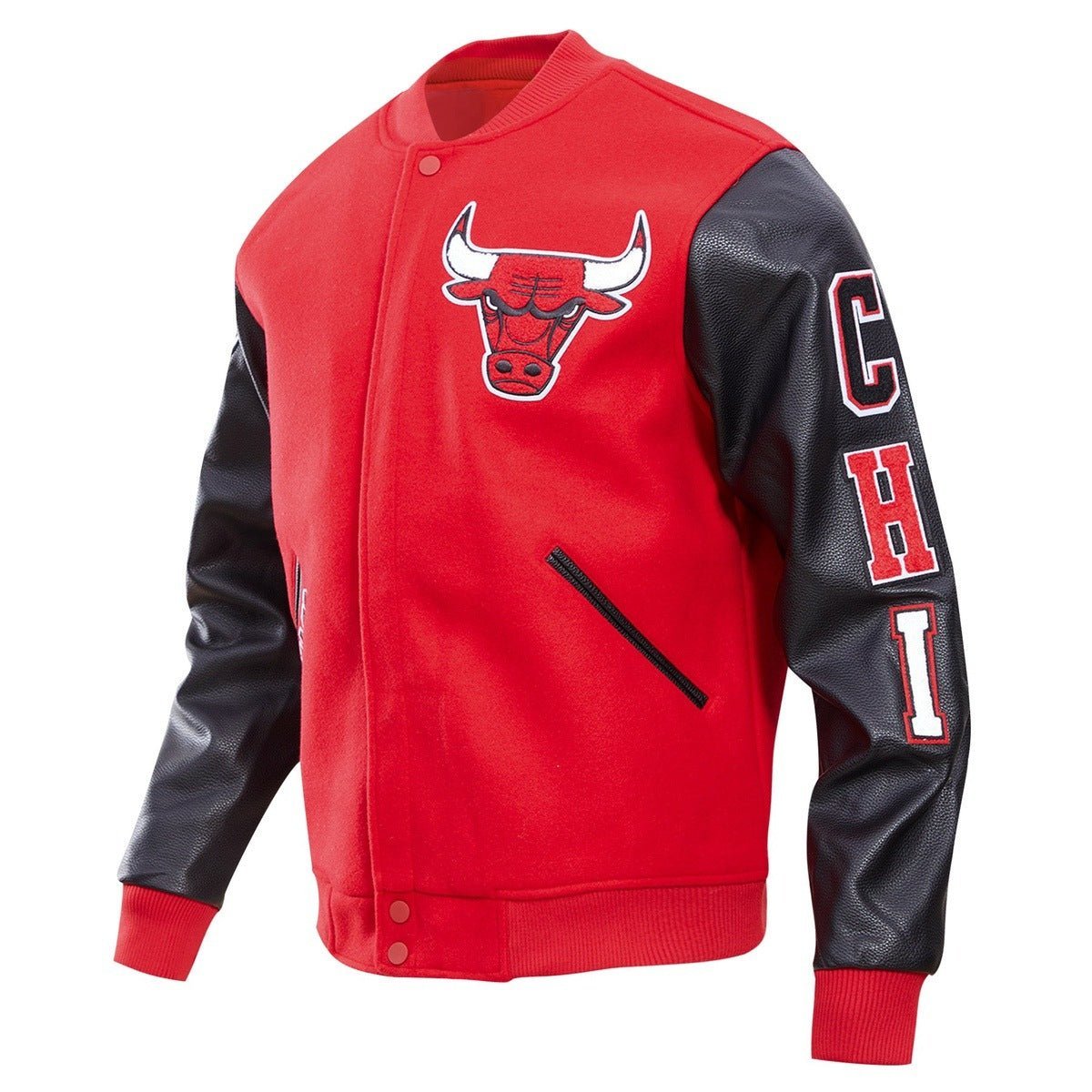 NBA CHICAGO BULLS CLASSIC WOOL VARSITY JACKET - Vox Leather