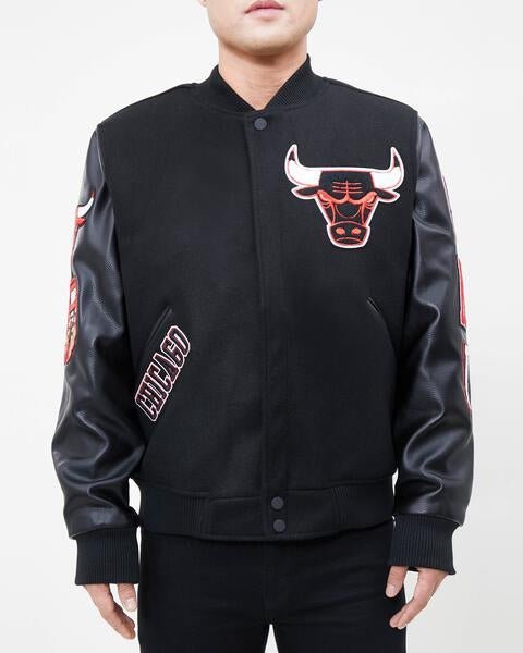 NBA CHICAGO BULLS CLASSIC WOOL VARSITY JACKET - Vox Leather