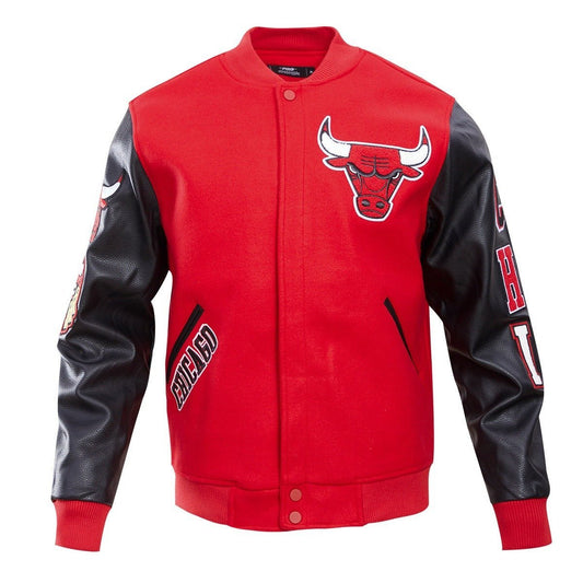 NBA CHICAGO BULLS CLASSIC WOOL VARSITY JACKET - Vox Leather