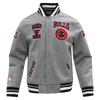 NBA CHICAGO BULLS CREST EMBLEM WOOL VARSITY JACKET - Rare Leather