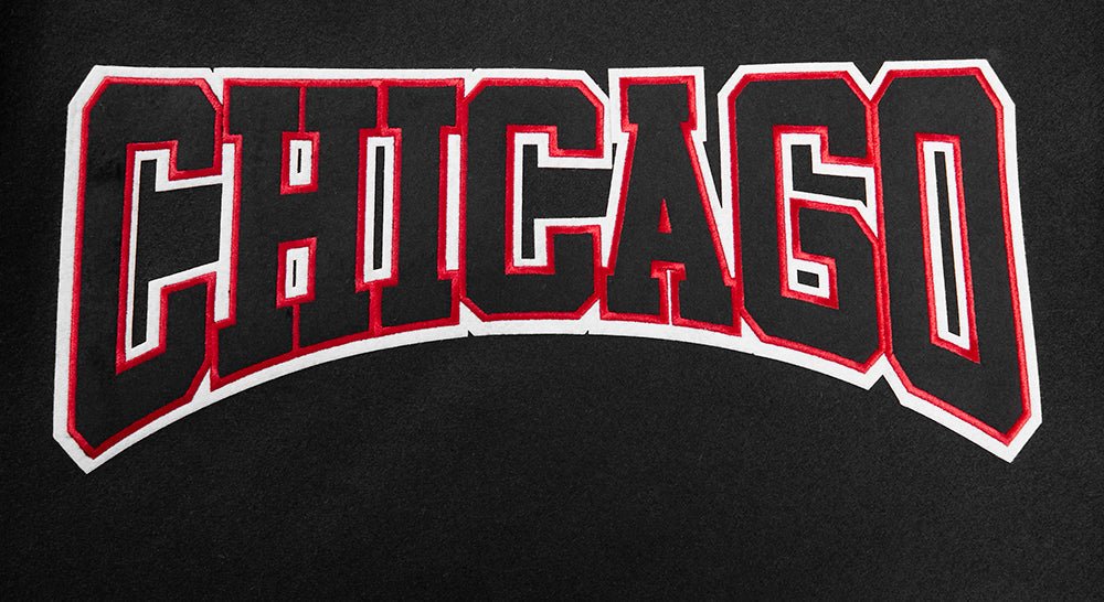 NBA CHICAGO BULLS CREST EMBLEM WOOL VARSITY JACKET - Rare Leather