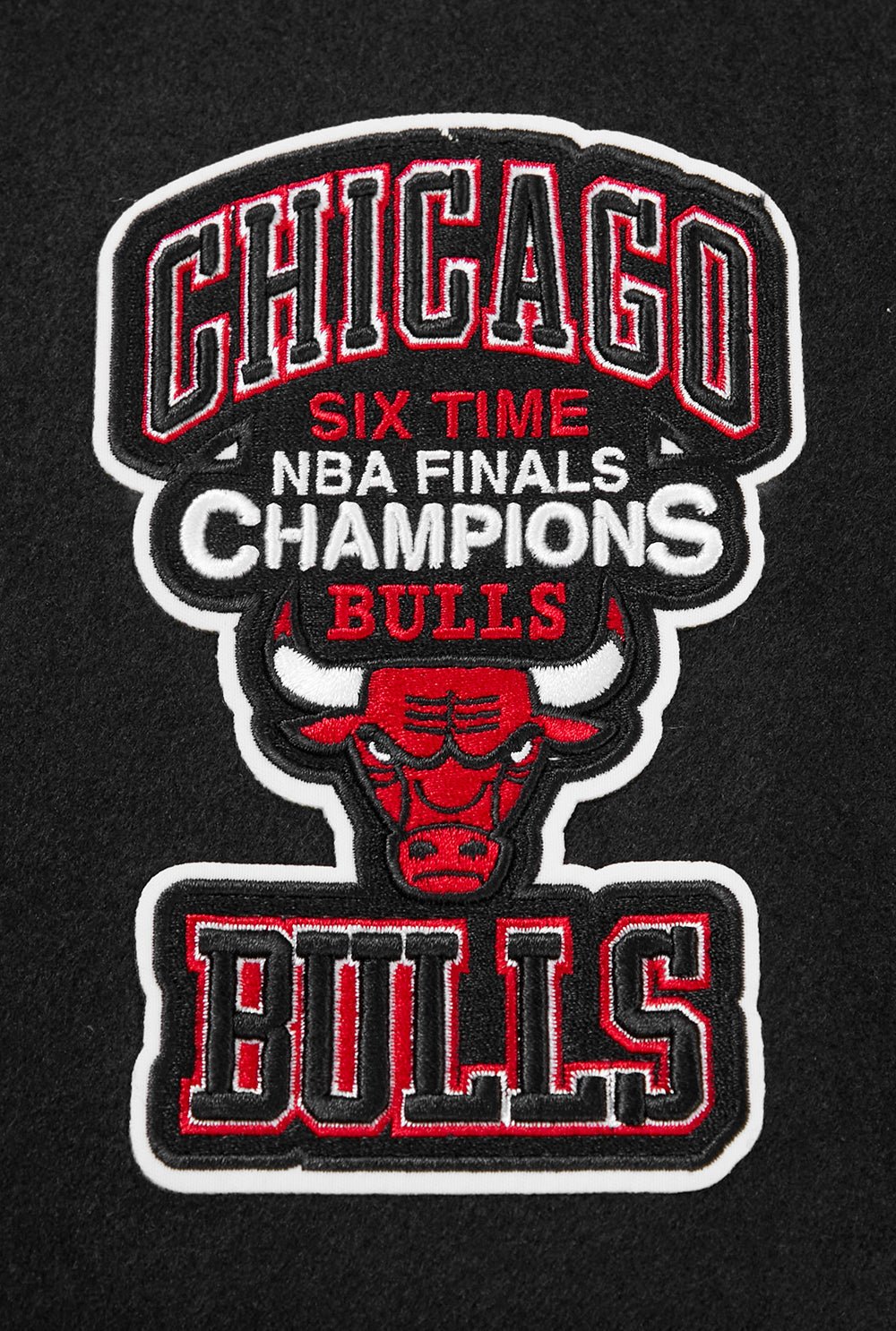 NBA CHICAGO BULLS CREST EMBLEM WOOL VARSITY JACKET - Rare Leather