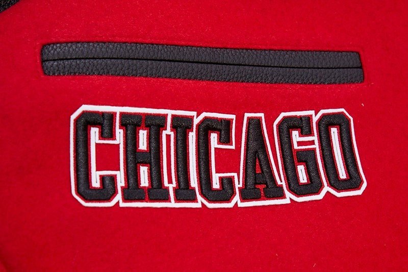 NBA CHICAGO BULLS RETRO CLASSIC RIB WOOL VARSITY JACKET - Vox Leather