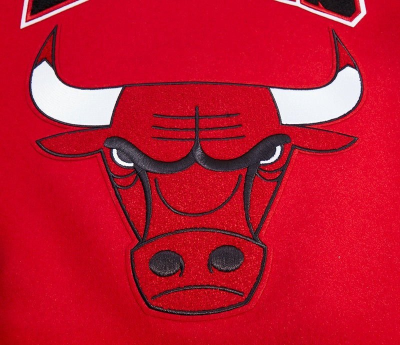 NBA CHICAGO BULLS RETRO CLASSIC RIB WOOL VARSITY JACKET - Vox Leather