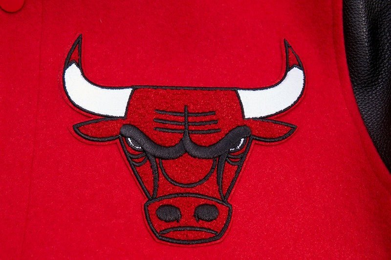 NBA CHICAGO BULLS RETRO CLASSIC RIB WOOL VARSITY JACKET - Vox Leather